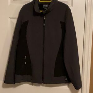 CB Sports Black and Grey Stretch-O-Rama Jacket Size X-Large